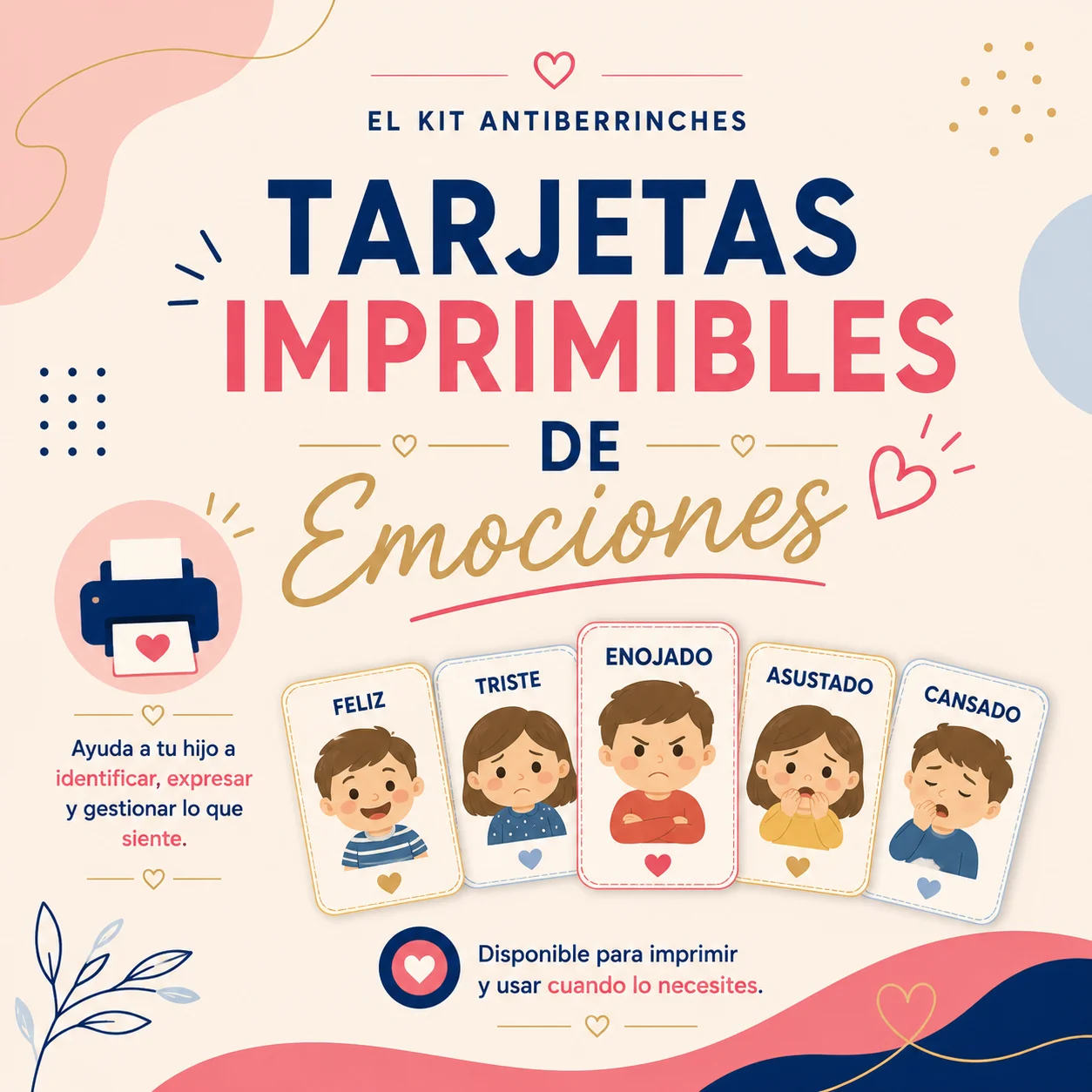 Tarjetas Imprimibles de Emociones